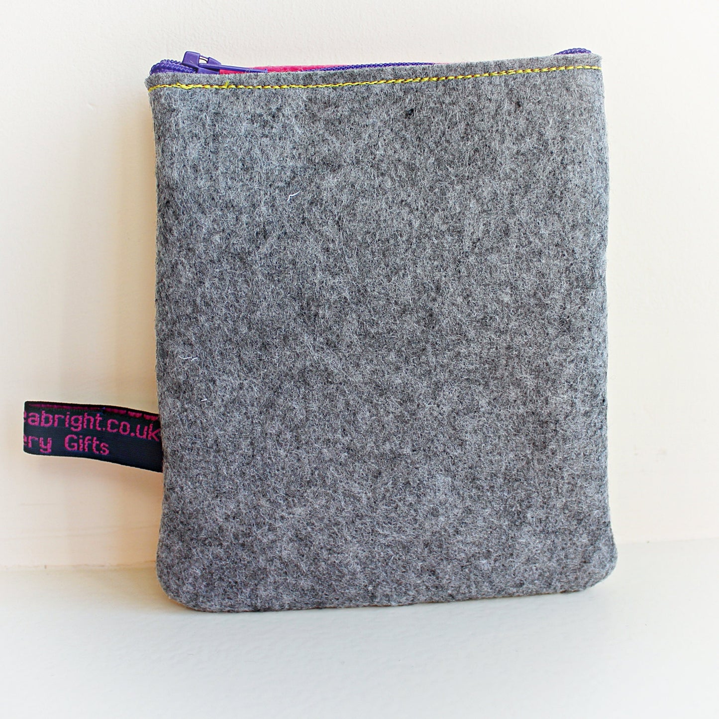 Embroidered Cocktail Chick Purse: Personalised Felt Coin Pouch