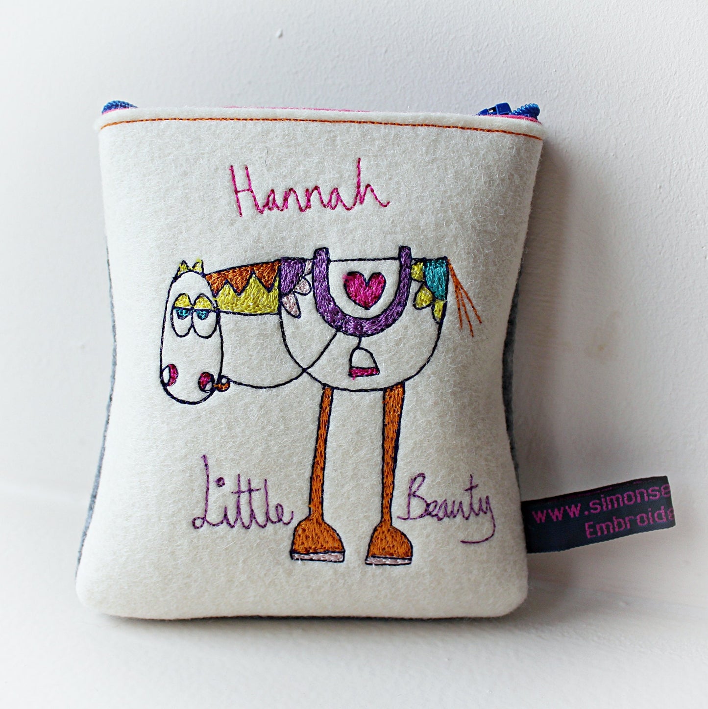 Personalised horse purse gift, pony gifts for girls, girls pony stocking filler, personalised pony gift, gifts for horse and pony lovers,
