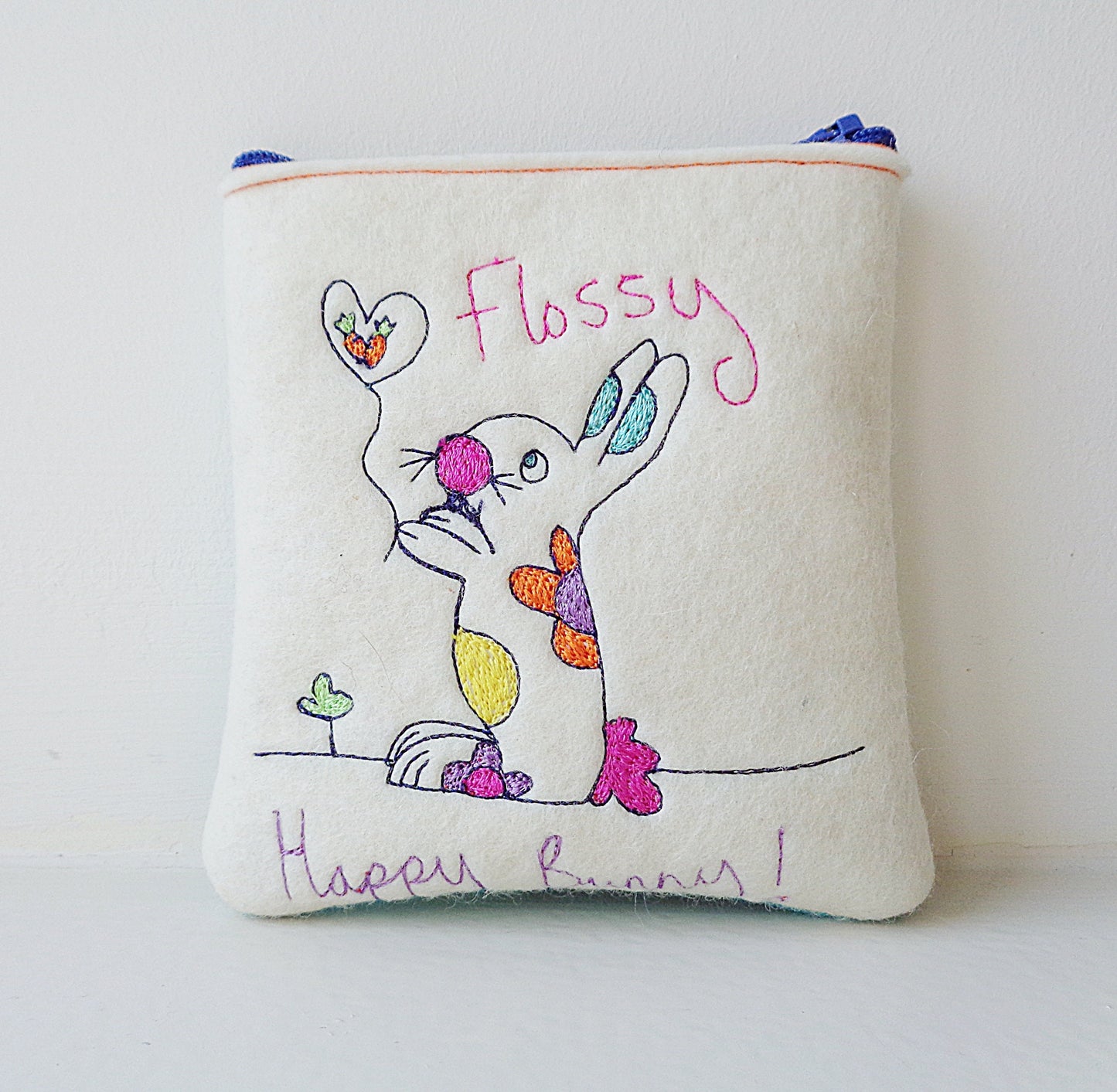 Personalised Bunny Rabbit Gift Purse, personalised purse, girls birthday, gift for girls, stocking filler, cute  gift, girls christmas gift