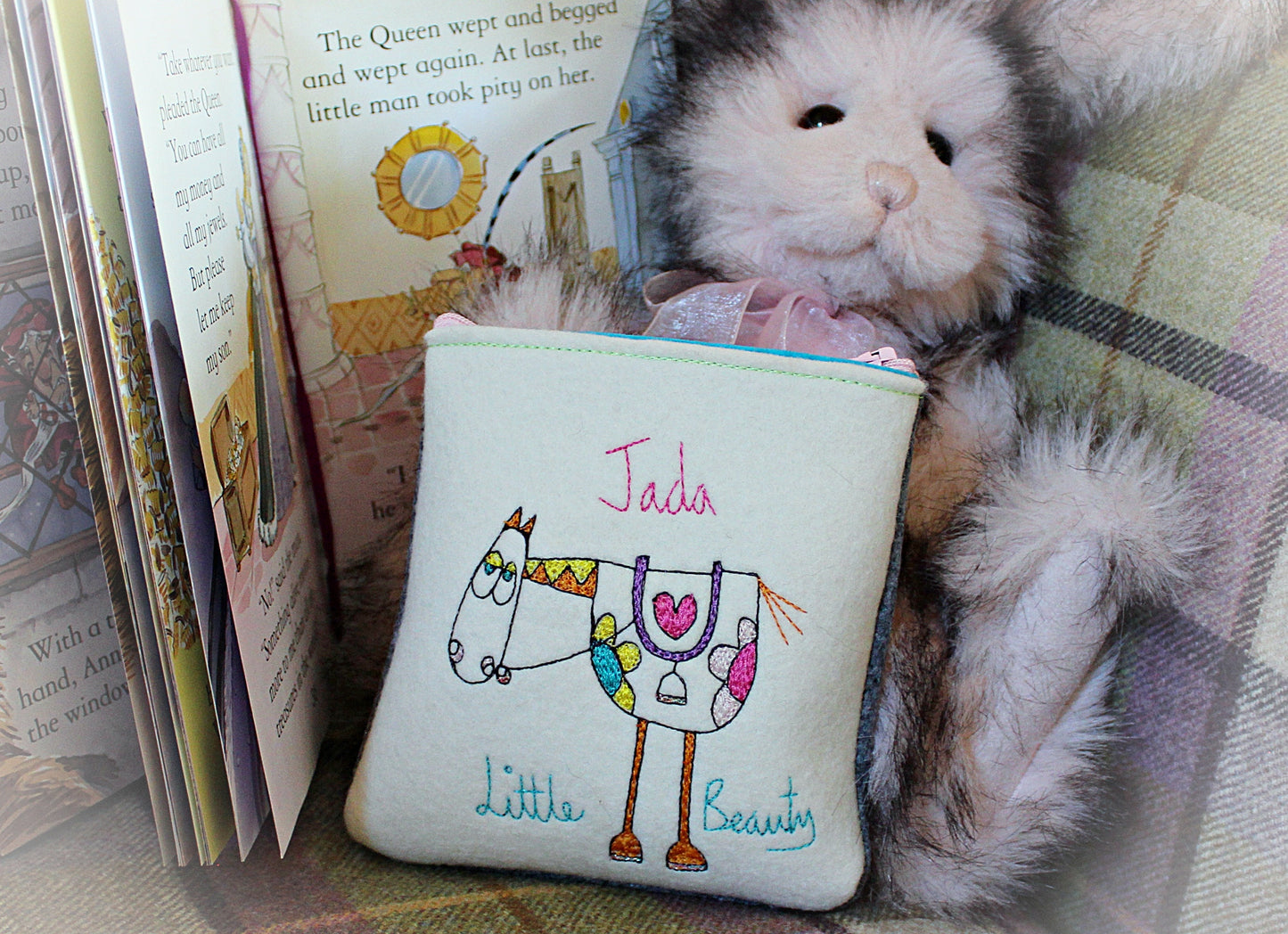 Personalised horse purse gift, pony gifts for girls, girls pony stocking filler, personalised pony gift, gifts for horse and pony lovers,
