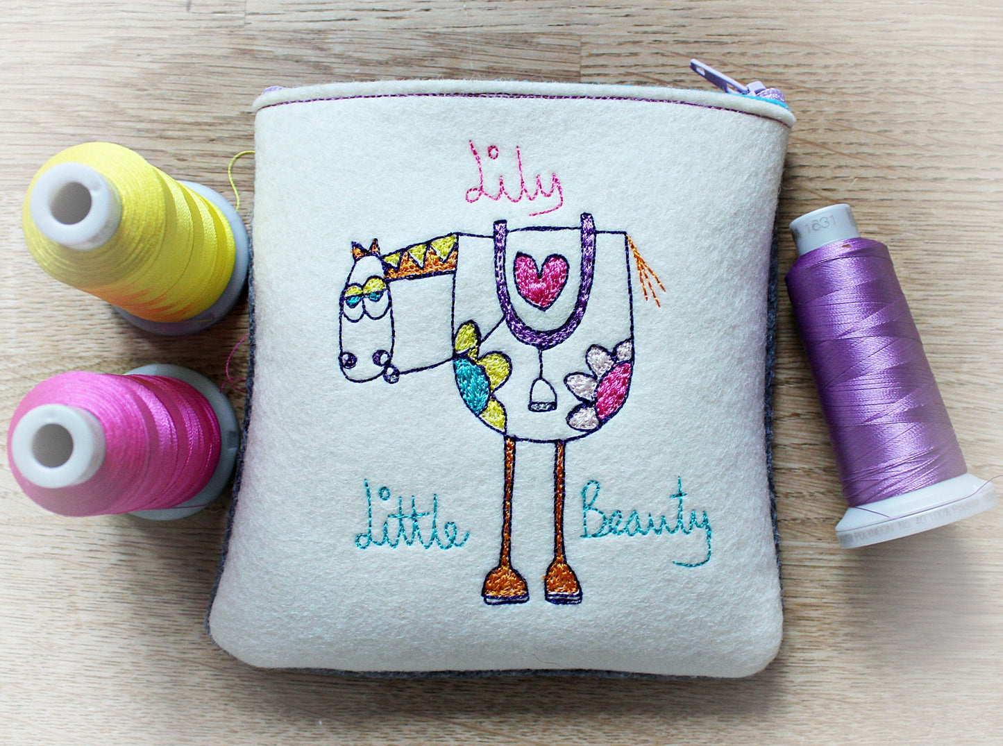 Personalised horse purse gift, pony gifts for girls, girls pony stocking filler, personalised pony gift, gifts for horse and pony lovers,