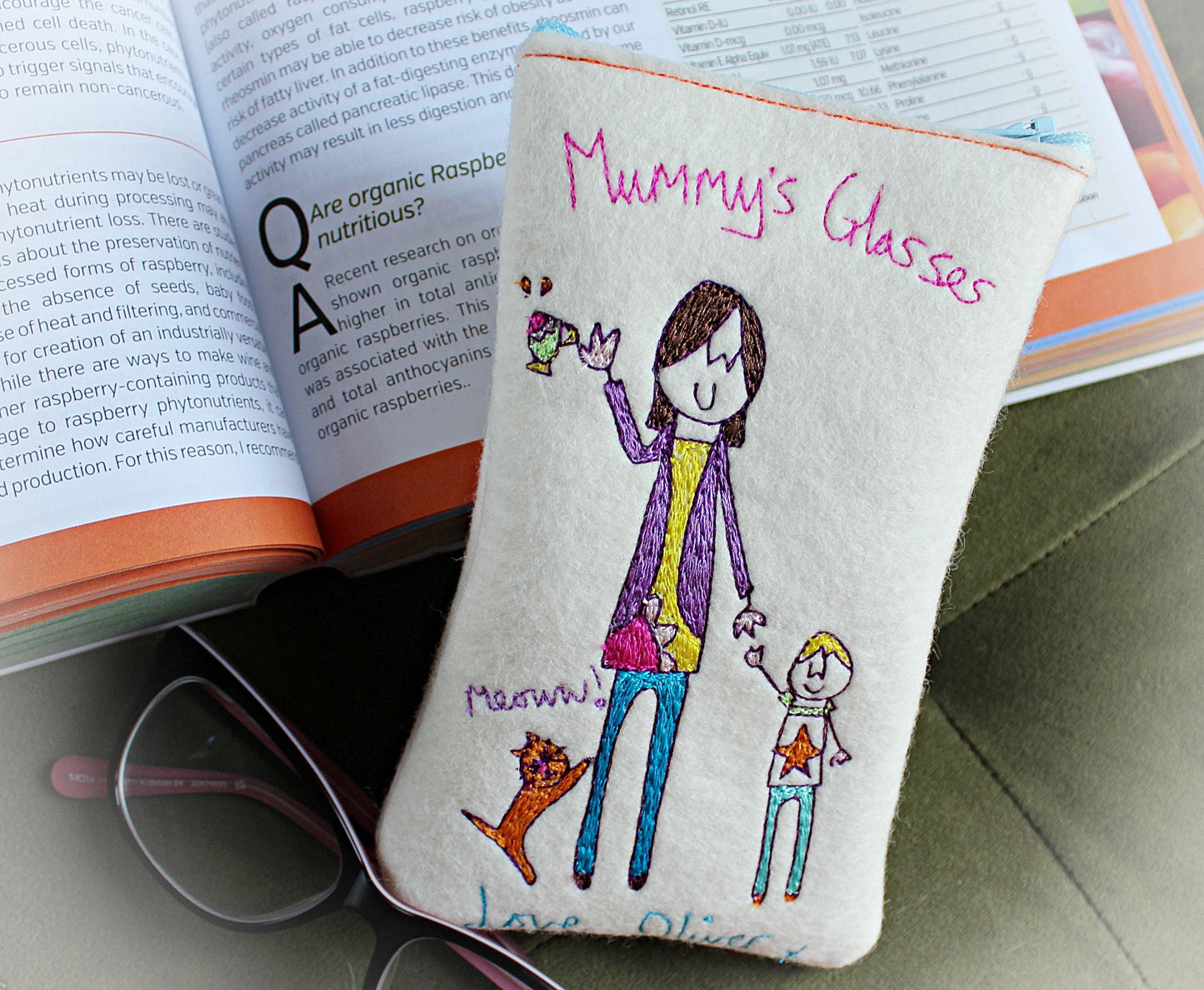 Personalised Mummy's Glasses Case, Mothers day Gift