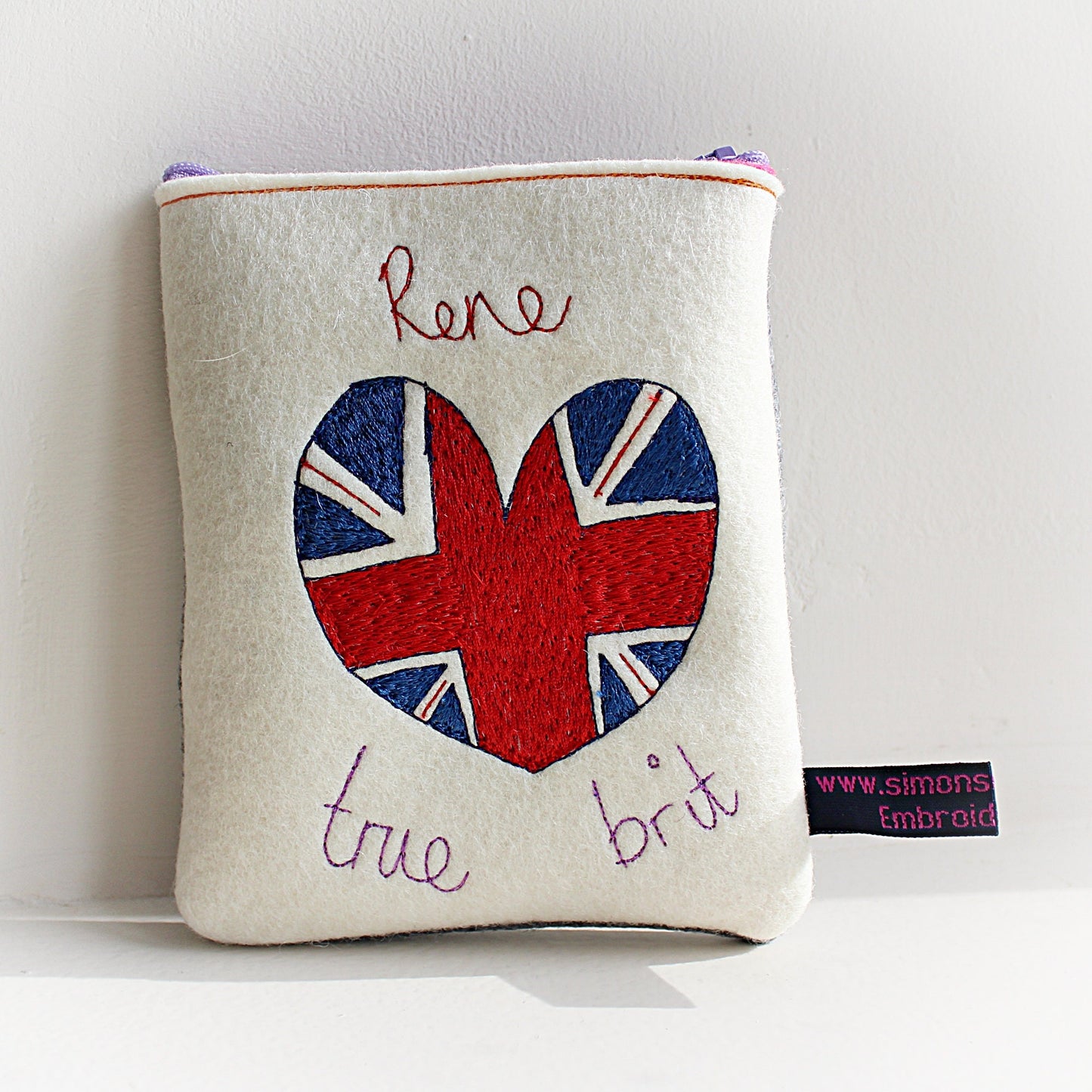 Personalised Union Jack purse, UK, united kingdom, great Britain flag, union jack gift, british gift, personalised Great Britain heart gift