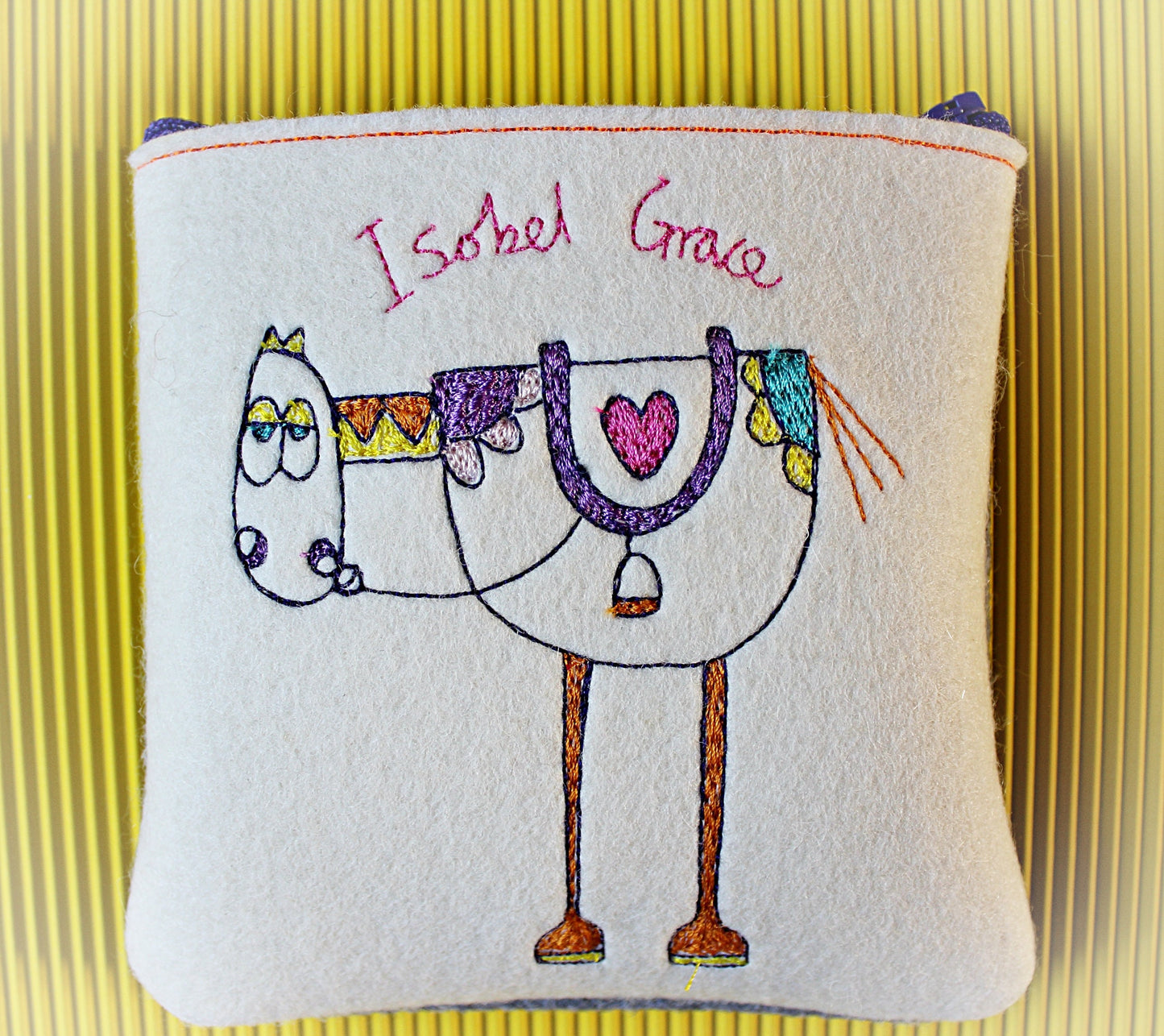 Personalised horse purse gift, pony gifts for girls, girls pony stocking filler, personalised pony gift, gifts for horse and pony lovers,