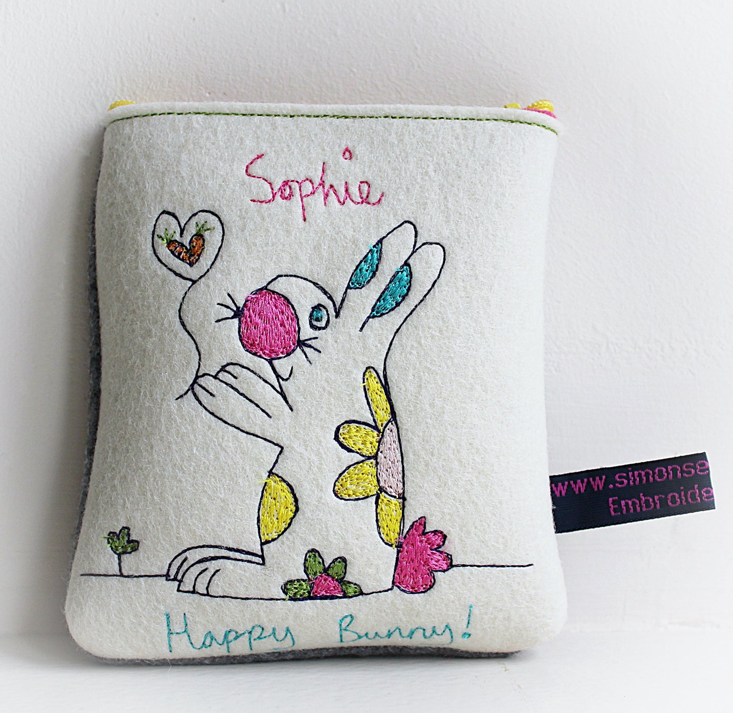 Personalised Bunny Rabbit Gift Purse, personalised purse, girls birthday, gift for girls, stocking filler, cute  gift, girls christmas gift
