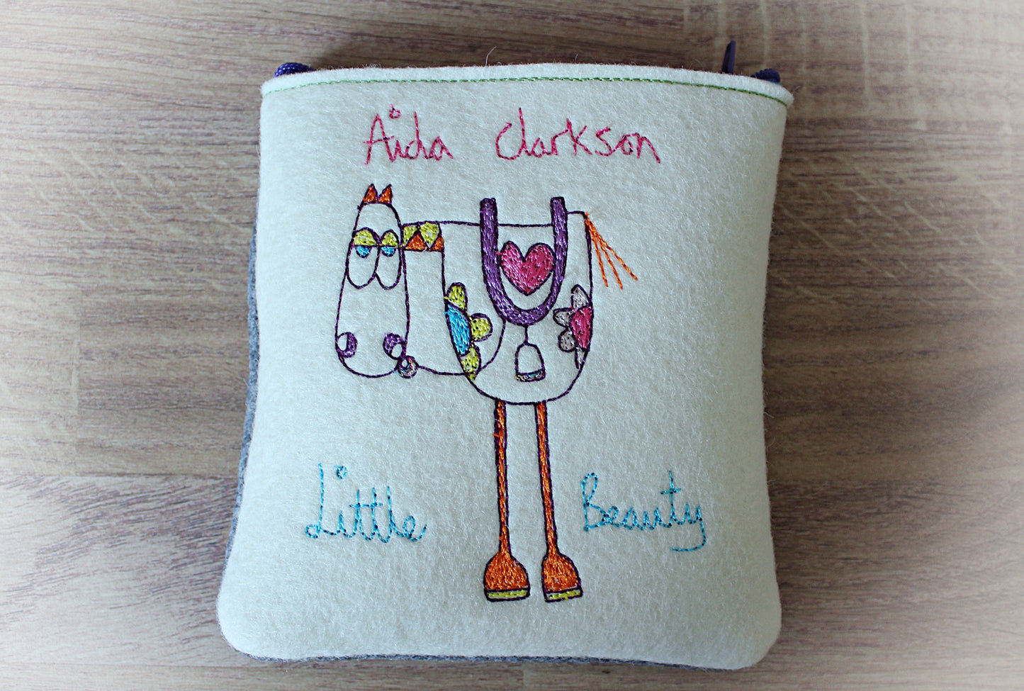 Personalised horse purse gift, pony gifts for girls, girls pony stocking filler, personalised pony gift, gifts for horse and pony lovers,