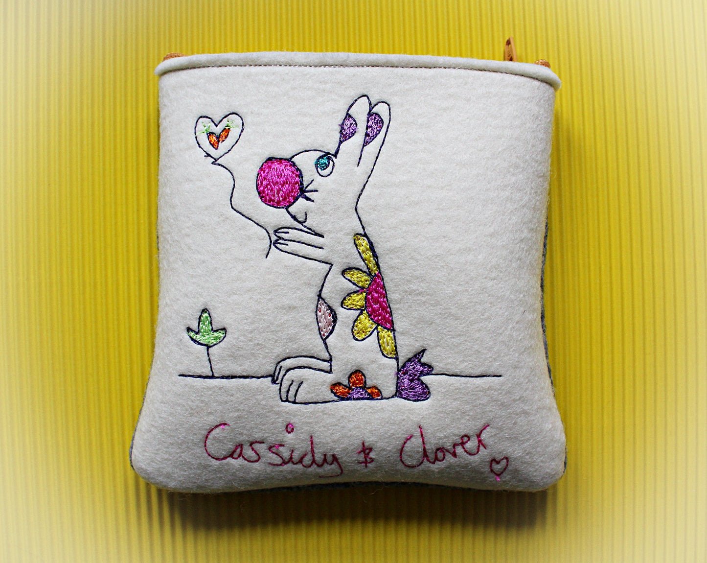 Personalised Bunny Rabbit Gift Purse, personalised purse, girls birthday, gift for girls, stocking filler, cute  gift, girls christmas gift