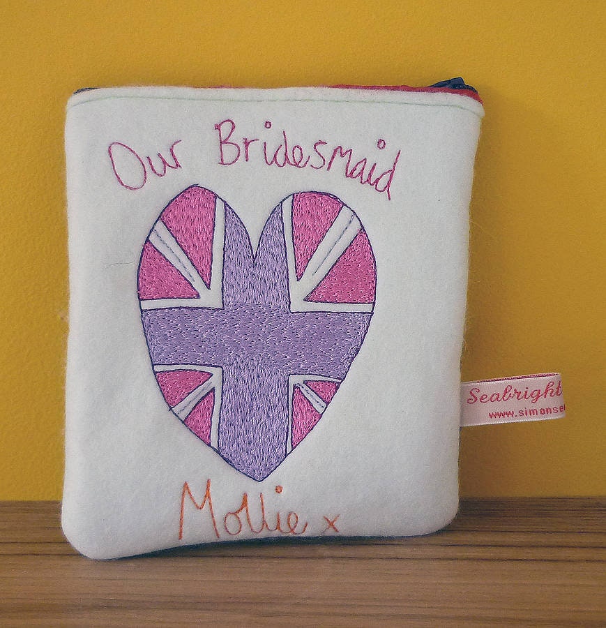 Personalised Union Jack purse, UK, united kingdom, great Britain flag, union jack gift, british gift, personalised Great Britain heart gift